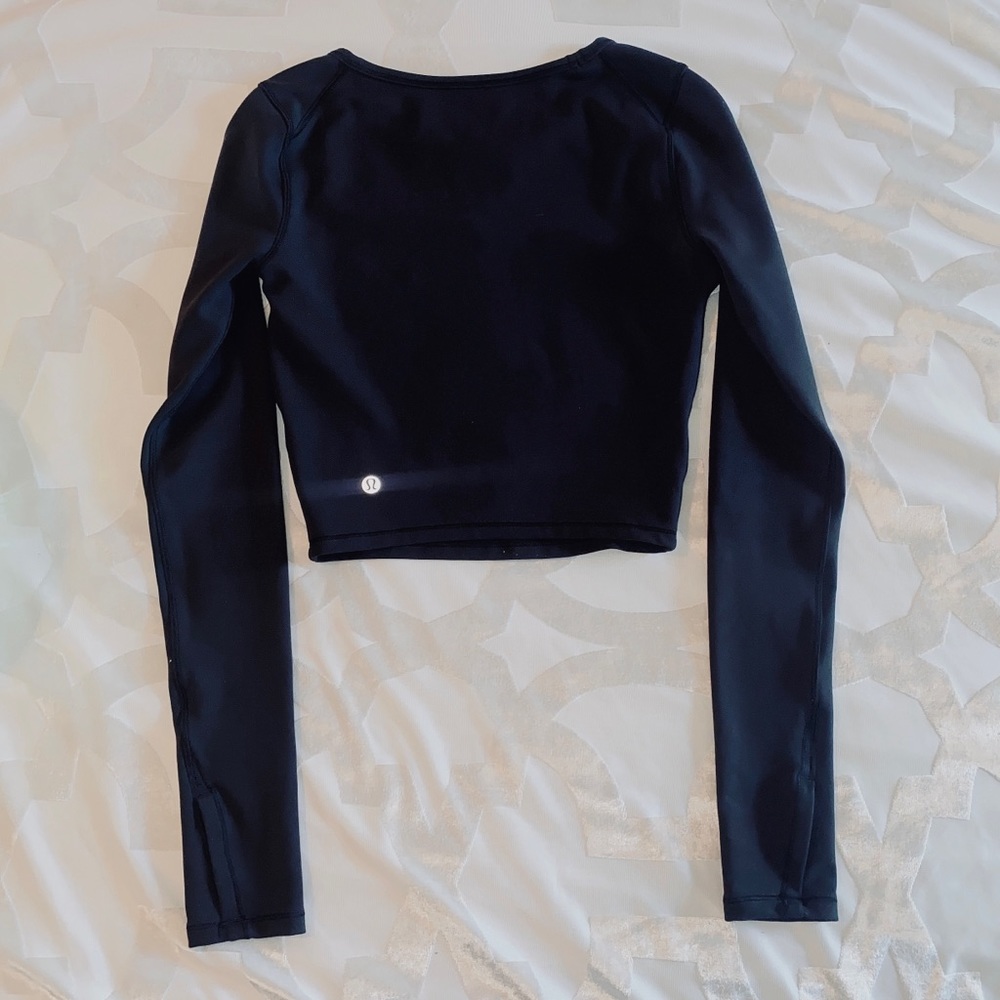 Lululemon Wunder Train Cropped Long Sleeve - Picture 7 of 7